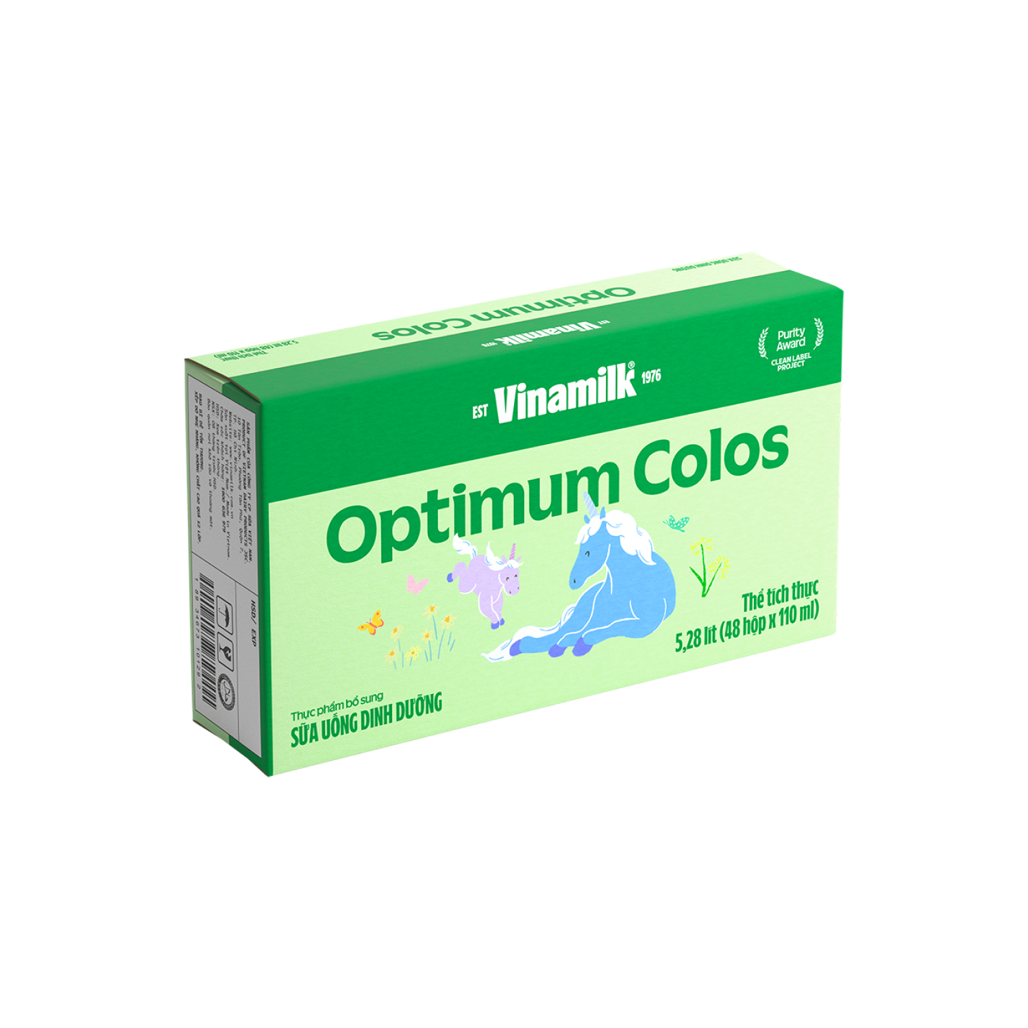 Lốc 4 hộp sữa bột trẻ em pha sẵn Optimum Colos 110ml (trên 1 tuổi)